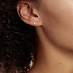 Histoire d'Or Boucles D'oreilles Puces Eddie Or Jaune Oxyde De Zirconium