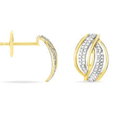 Histoire d'Or Boucles D'oreilles Puces Enora Or Jaune Diamant* Boucles D'Oreilles|Clous D'Oreilles