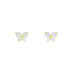 Histoire d'Or Boucles D'oreilles Puces Eleanor Fleur Or Jaune Oxyde De Zirconium* Boucles D'Oreilles|Clous D'Oreilles