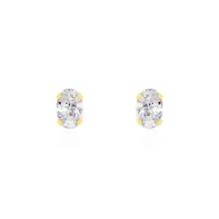 New Histoire d'Or Boucles D'oreilles Puces Elea or jaune oxyde