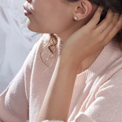 New Histoire d'Or Boucles D'oreilles Puces Elea or jaune oxyde