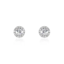 Histoire d'Or Boucles D'oreilles Puces Eternite Argent Blanc Oxyde De Zirconium* Boucles D'Oreilles|Boucles D'Oreilles Fantaisie