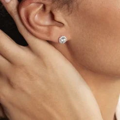 Histoire d'Or Boucles D'oreilles Puces Eternite Argent Blanc Oxyde De Zirconium* Boucles D'Oreilles|Boucles D'Oreilles Fantaisie