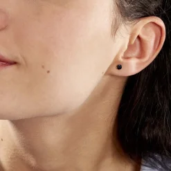 Histoire d'Or Boucles D'oreilles Puces Elea Serti Griffe Or Jaune Saphir* Boucles D'Oreilles|Clous D'Oreilles