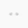 Clearance Histoire d'Or Boucles D'oreilles Puces Eddie Or Blanc Oxyde De Zirconium