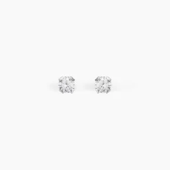 Clearance Histoire d'Or Boucles D'oreilles Puces Eddie Or Blanc Oxyde De Zirconium