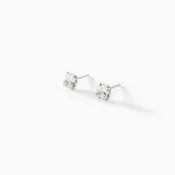 Histoire d'Or Boucles D'oreilles Puces Eddie Or Blanc Oxyde De Zirconium* Boucles D'Oreilles|Clous D'Oreilles
