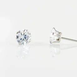 Histoire d'Or Boucles D'oreilles Puces Eddie Or Blanc Oxyde De Zirconium* Boucles D'Oreilles|Clous D'Oreilles
