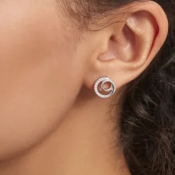 Histoire d'Or Boucles D'oreilles Puces Eliseum Argent Blanc Oxyde De Zirconium* Boucles D'Oreilles|Boucles D'Oreilles Fantaisie