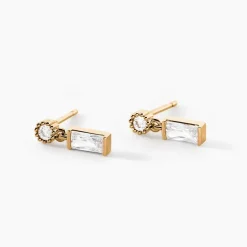 Histoire d'Or Boucles D'Oreilles Puces Estela Plaque Or Jaune Oxyde De Zirconium* Boucles D'Oreilles|Boucles D'Oreilles Fantaisie
