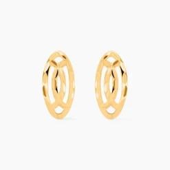 Histoire d'Or Boucles D'oreilles Puces Elodile Ovale Or Jaune* Boucles D'Oreilles|Clous D'Oreilles