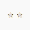 Histoire d'Or Boucles D'oreilles Puces Elais Etoile 0 Or Jaune Strass* Boucles D'Oreilles|Clous D'Oreilles