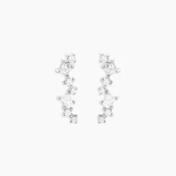 Histoire d'Or Boucles D'Oreilles Puces Eclat d'Aurore Argent Blanc Oxyde De Zirconium* Boucles D'Oreilles|Boucles D'Oreilles Fantaisie