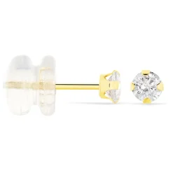 Hot Histoire d'Or Boucles D'oreilles Puces Eddie Or Jaune Oxyde De Zirconium