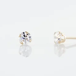 Hot Histoire d'Or Boucles D'oreilles Puces Eddie Or Jaune Oxyde De Zirconium