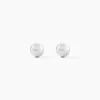 Outlet Histoire d'Or Boucles D'oreilles Puces Fidelia Boule Or Blanc