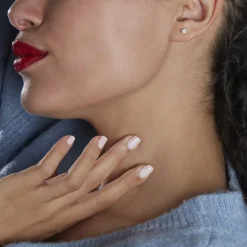 Outlet Histoire d'Or Boucles D'oreilles Puces Fidelia Boule Or Jaune Boules Cristal