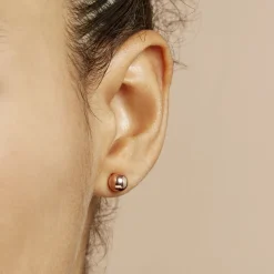 Discount Histoire d'Or Boucles D'oreilles Puces Fidelia Boule Or Rose