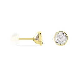 Histoire d'Or Boucles D'oreilles Puces Franze Or Jaune Oxyde De Zirconium* Boucles D'Oreilles|Clous D'Oreilles