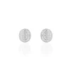 Discount Histoire d'Or Boucles D'oreilles Puces Fidjy Argent Blanc Oxyde De Zirconium