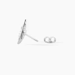 Histoire d'Or Boucles D'oreilles Puces Feath Argent Blanc Oxyde De Zirconium* Boucles D'Oreilles|Boucles D'Oreilles Fantaisie