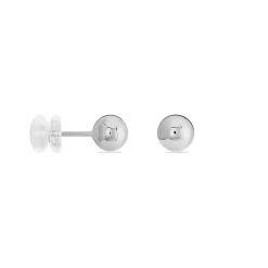 Online Histoire d'Or Boucles D'oreilles Puces Fidelia Boule or blanc