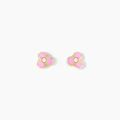 Histoire d'Or Boucles D'oreilles Puces Fleur Rose Or Jaune* Boucles D'Oreilles|Clous D'Oreilles