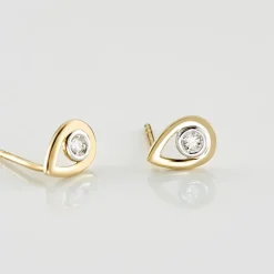 Best Histoire d'Or Boucles D'oreilles Puces Fidelia Or Jaune Diamant