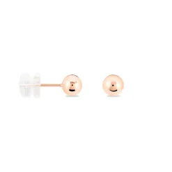 Histoire d'Or Boucles D'oreilles Puces Fidelia Boule Or Rose