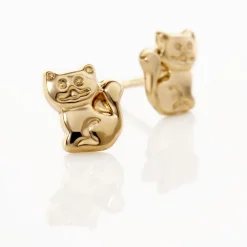 Histoire d'Or Boucles D'oreilles Puces Florenta Chat Or Jaune* Boucles D'Oreilles|Clous D'Oreilles