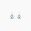 Histoire d'Or Boucles D'oreilles Puces Giana Or Blanc Topaze Et Oxyde De Zirconium* Boucles D'Oreilles|Clous D'Oreilles