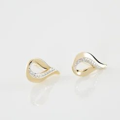 Histoire d'Or Boucles D'oreilles Puces Goccie Or Jaune Diamant* Boucles D'Oreilles|Clous D'Oreilles