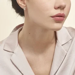 Sale Histoire d'Or Boucles D'oreilles Puces Helie Goutte Or Jaune Oxyde De Zirconium