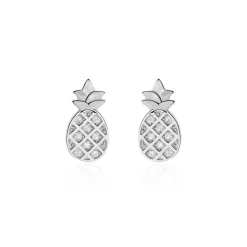Histoire d'Or Boucles D'oreilles Puces Harold Argent Blanc Oxyde De Zirconium