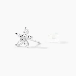 Histoire d'Or Boucles D'oreilles Puces Horcia Or Blanc Oxyde De Zirconium* Boucles D'Oreilles|Clous D'Oreilles
