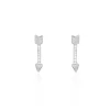 Hot Histoire d'Or Boucles D'oreilles Puces Harrow Argent Blanc Oxyde De Zirconium