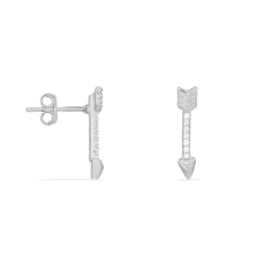 Hot Histoire d'Or Boucles D'oreilles Puces Harrow Argent Blanc Oxyde De Zirconium