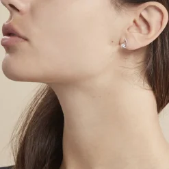 Histoire d'Or Boucles D'oreilles Puces Helie Goutte Or Blanc Oxyde De Zirconium* Boucles D'Oreilles|Clous D'Oreilles