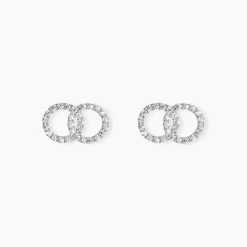 Histoire d'Or Boucles D'oreilles Puces Iwa Argent Blanc Oxyde De Zirconium* Boucles D'Oreilles|Boucles D'Oreilles Fantaisie
