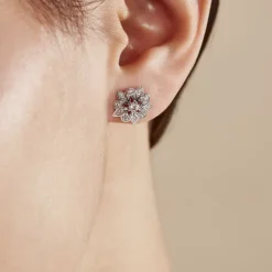 Histoire d'Or Boucles D'oreilles Puces Iona Argent Blanc Oxyde De Zirconium* Boucles D'Oreilles|Boucles D'Oreilles Fantaisie