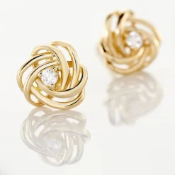 Histoire d'Or Boucles D'oreilles Puces Iwaki Plaqué Or Jaune Oxyde De Zirconium* Boucles D'Oreilles|Boucles D'Oreilles Fantaisie