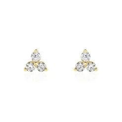 Histoire d'Or Boucles D'oreilles Puces Isaora Or Jaune Oxyde De Zirconium* Boucles D'Oreilles|Clous D'Oreilles