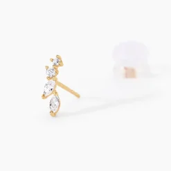 Sale Histoire d'Or Boucles D'oreilles Puces Iuliana Or Jaune Oxyde De Zirconium