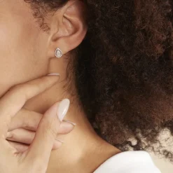 Histoire d'Or Boucles D'oreilles Puces Izia Or Blanc Diamant* Boucles D'Oreilles|Clous D'Oreilles