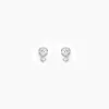 Best Histoire d'Or Boucles D'oreilles Puces Jill Argent Blanc Oxyde De Zirconium