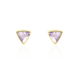 Histoire d'Or Boucles D'oreilles Puces Juliete Or Jaune Amethyste* Boucles D'Oreilles|Clous D'Oreilles