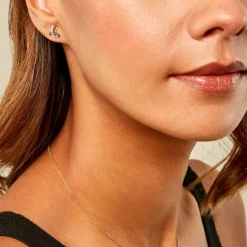 Histoire d'Or Boucles D'Oreilles Puces Jolyon Or Jaune Diamant* Boucles D'Oreilles|Clous D'Oreilles