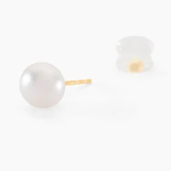 Histoire d'Or Boucles D'oreilles Puces Kesya Nacres Bouton Or Jaune Perle De Culture* Boucles D'Oreilles|Clous D'Oreilles