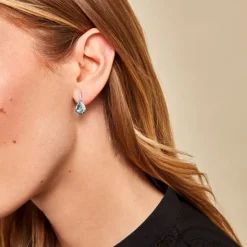 Histoire d'Or Boucles D'oreilles Puces Kenzi Or Blanc Topaze Oxyde De Zirconium* Boucles D'Oreilles|Clous D'Oreilles