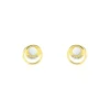 Discount Histoire d'Or Boucles D'oreilles Puces Kamilka Or Jaune Nacre Et Oxydes